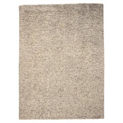 India Moroccan Area Rugs - Wool Ivory Design - 94450
