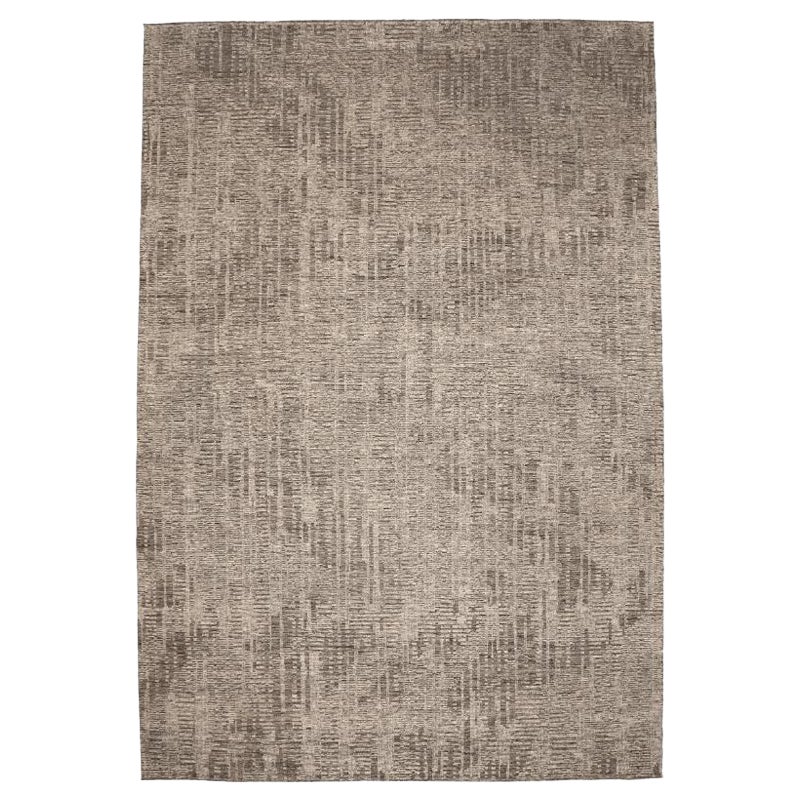 India Moroccan Over Size Rug - Wool Brown Taupe Design - 94477