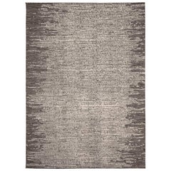 India Moroccan Area Rugs - Wool Brown Ivory Design - 94487