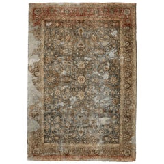 Tapis persan Tabriz - Laine Brown Gray Ivory Design - 94550