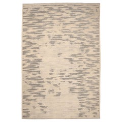 India Moroccan Over Size Rug - Wool Brown Ivory Design - 94535