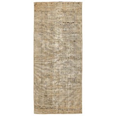 Tapis persan Mahal en laine ivoire taupe motif - 94573