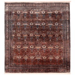 Persian Kashan Small Rug - Wool Red Design - 94544