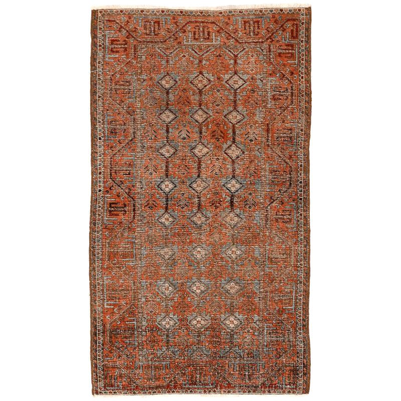 Persian Malayer Small Rug - Wool Red Design - 94577