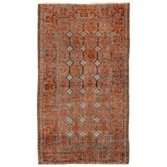 Persian Malayer Small Rug - Wool Red Design - 94577