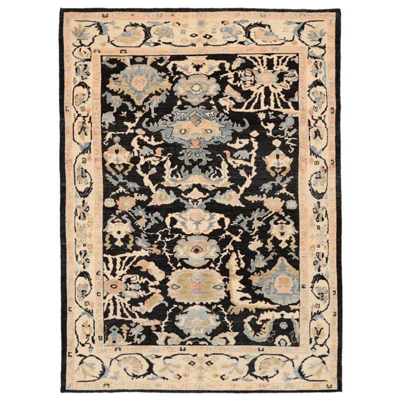 Tappeti Afghanistan Abadeh - Lana Nero Avorio - 94594