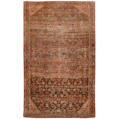 Tapis persan Malayer Small - Laine Brown Red Design - 94579
