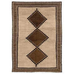 Tapis persan Gabbeh Small - Laine Brown Design/One - 94580