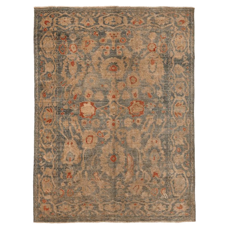 Afghanistan Abadeh Small Rug - Wolle Brown Gray Design - 94600