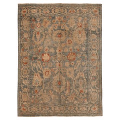 Afghanistan Abadeh Small Rug - Wool Brown Gray Design - 94600