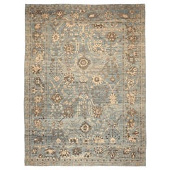 Afghanistan Abadeh Area Rugs - Wolle Blau Braun Grau Elfenbein - 94603