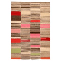 Tappeti Afghanistan Abadeh - Lana Marrone Avorio Rosa Rosso - 94634
