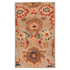 Abadeh Afghanistan Abadeh Kleiner Teppich - Wolle Elfenbein Rot Design - 94636