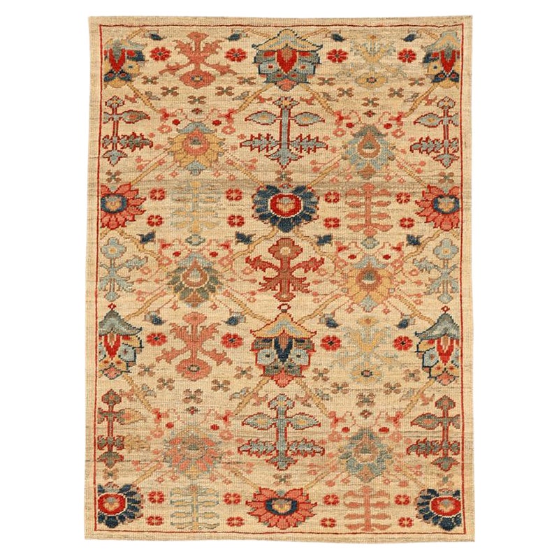Tappeto Afghanistan Abadeh Small Design - Lana Avorio - 94638
