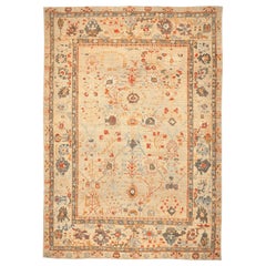Oushak-Teppiche aus Afghanistan - Wolle in Elfenbein-Rot mit Design - 94609
