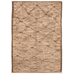 Tappeti Afghanistan Abadeh - Lana Marrone Taupe Design - 94644