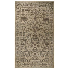 Afghanistan Sultanabad Over Size Teppich - Wolle Braun Elfenbein - 95809