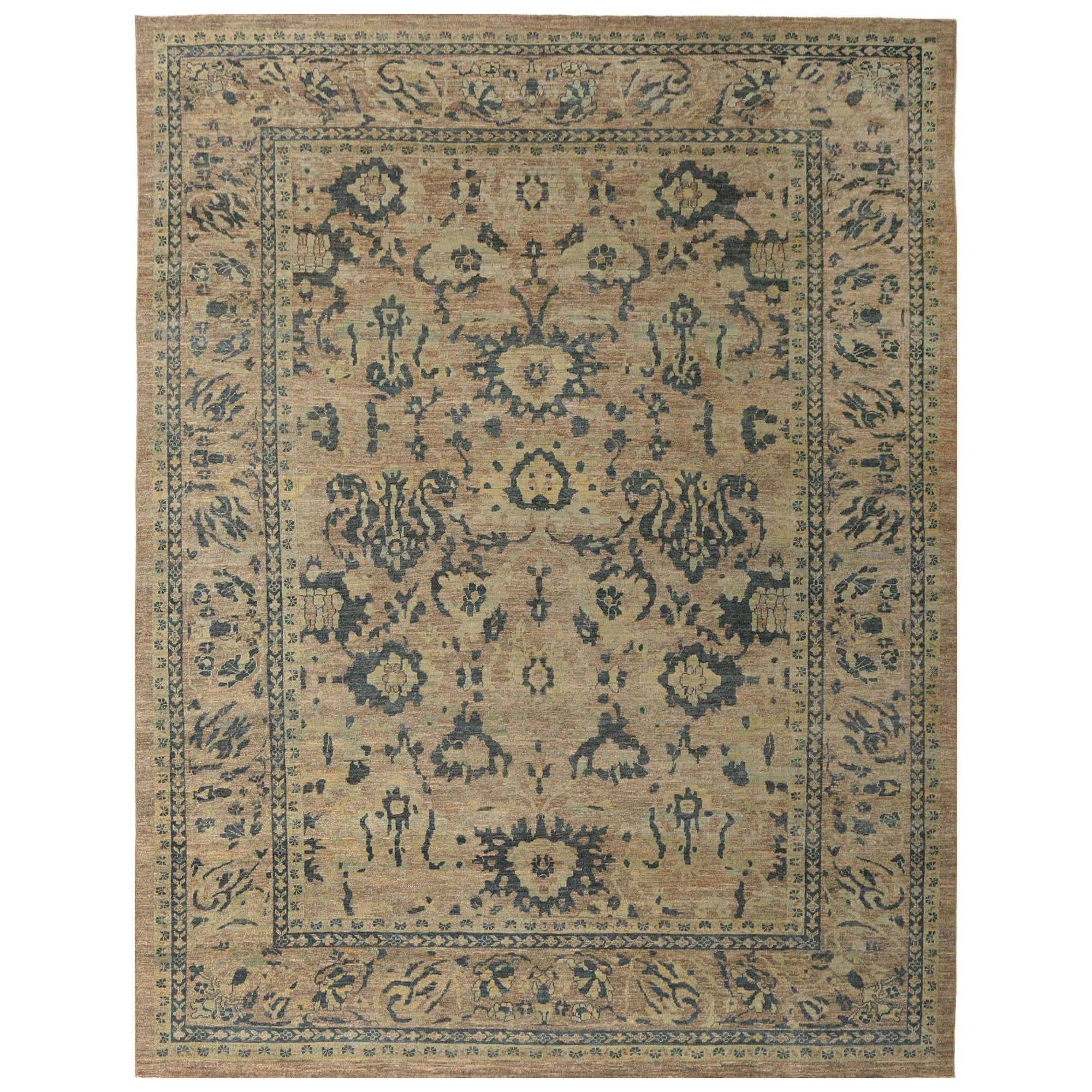 Afghanistan Sultanabad Over Size Rug - Wool Brown Taupe - 95813