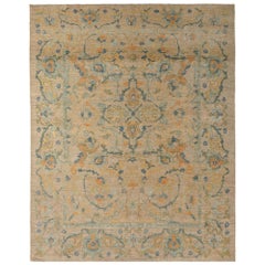Sultanabad-Teppiche aus Wolle in Orange und Rosa aus Afghanistan - 95787