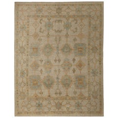 Tappeti Afghanistan Oushak - Design in lana e avorio - 95839