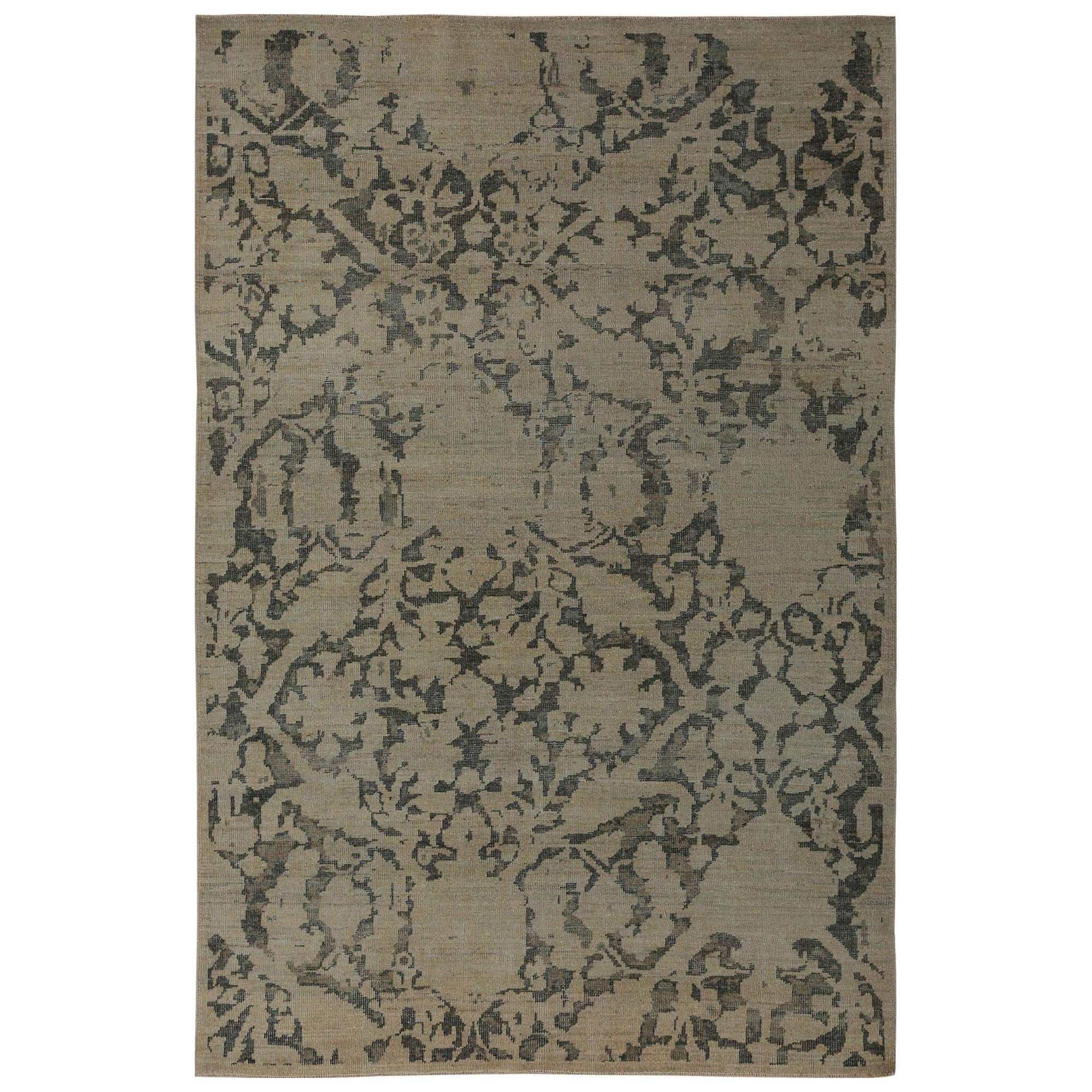Afghanistan Sultanabad Teppiche - Wolle Braun Elfenbein Design - 95841