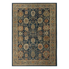 Sultanabad Over Size-Teppich aus Wolle in Marineblau mit Design in Afghanistan Sultanabad - 95862