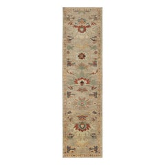 Afghanistan Sultanabad Läufer Teppich - Wolle Elfenbein Design - 95819