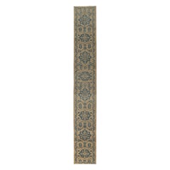 Afghanistan Sultanabad Läufer Teppich - Wolle Brown Design - 95826