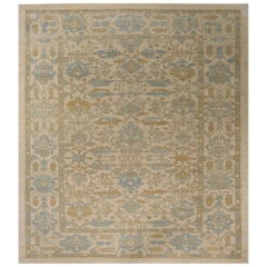 Tapis Sultanabad surdimensionné en laine ivoire - 95893
