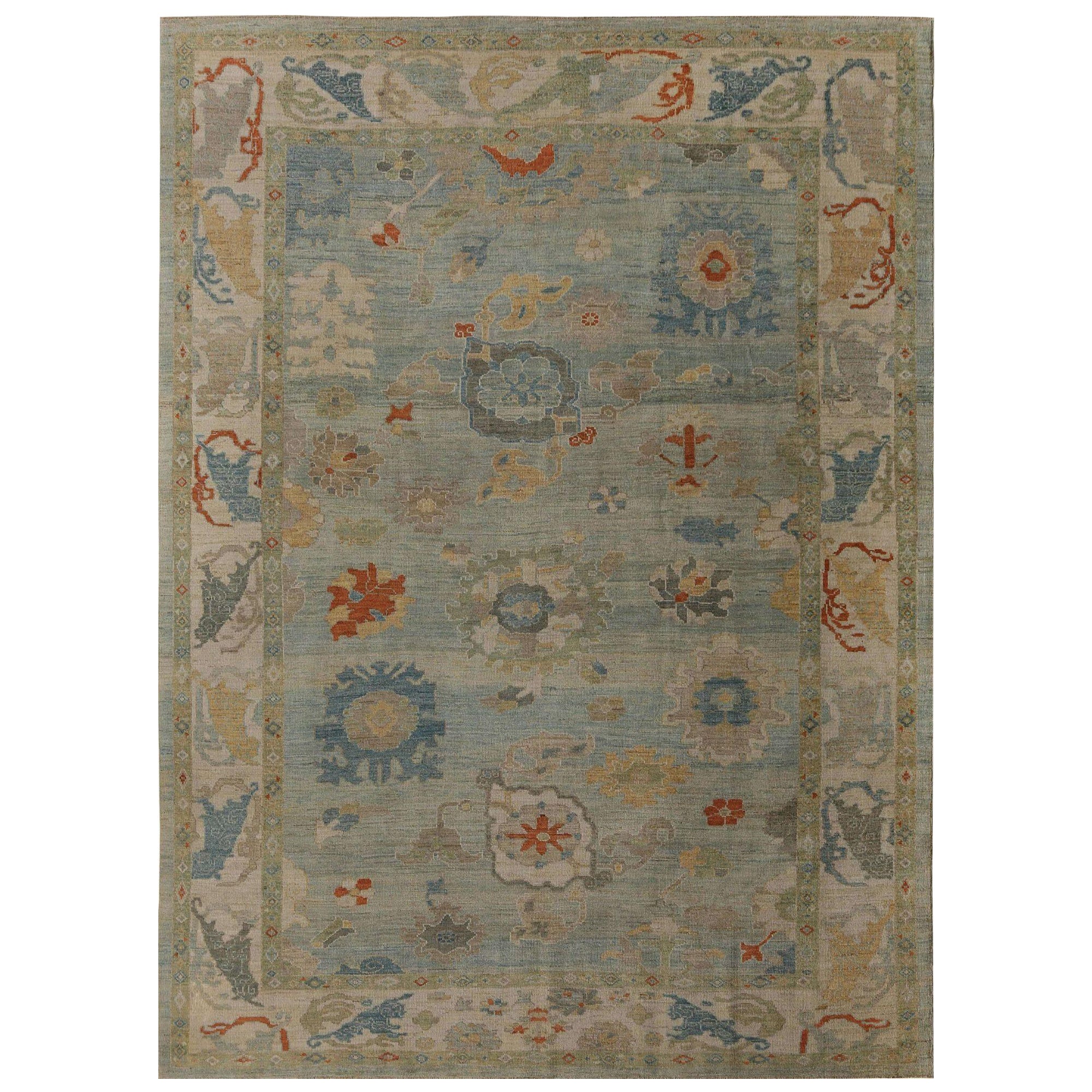 Sultanabad-Teppiche aus Afghanistan in Sultanabad - Blau aus Wolle mit Muster - 95856