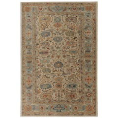 Afghanistan Sultanabad Area Rugs - Wolle Elfenbein Design - 95857