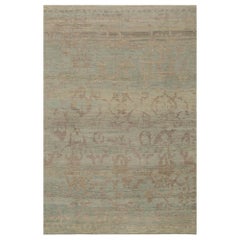 Tappeti Afghanistan Oushak - Disegno in lana blu marrone avorio - 95901