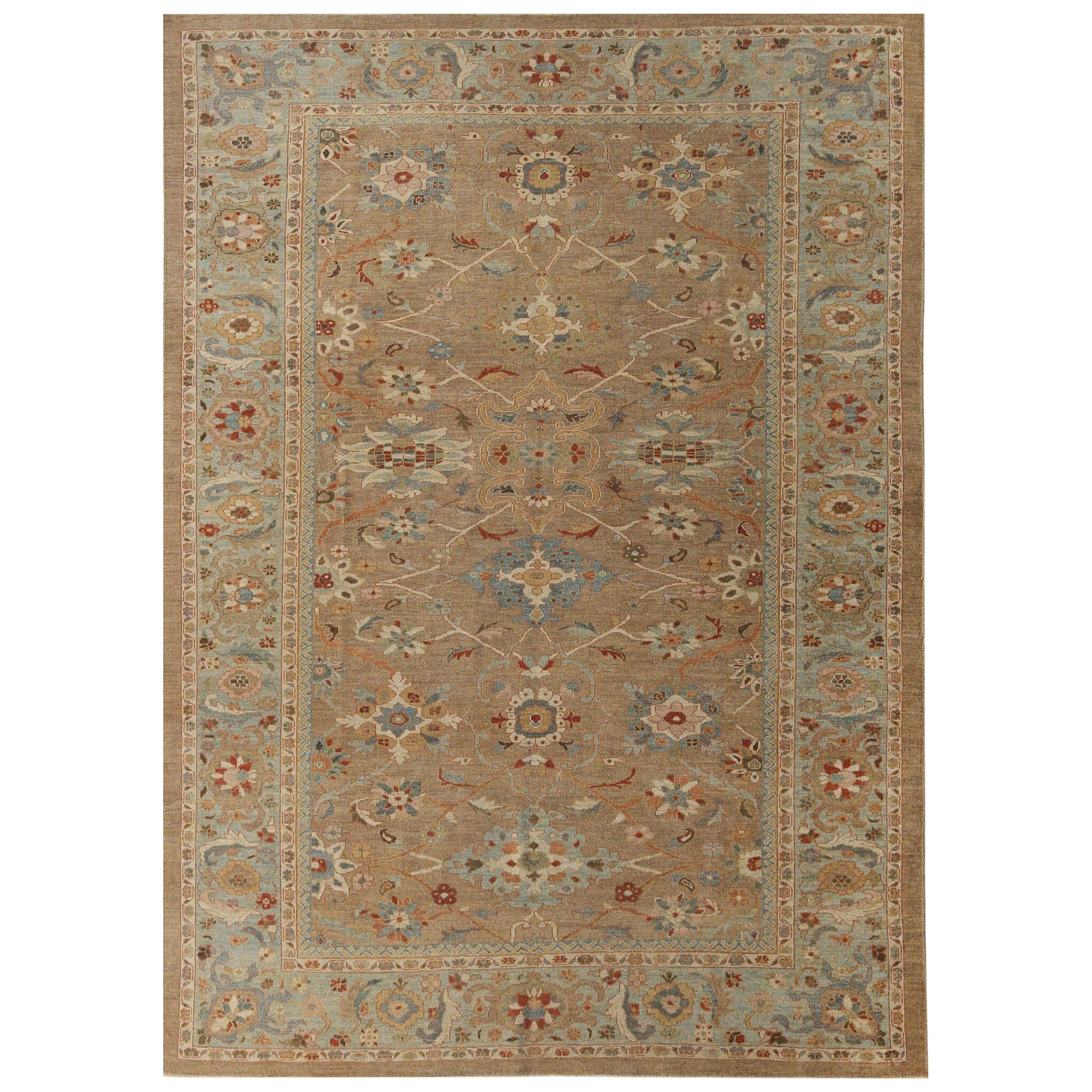 Afghanistan Sultanabad Area Rugs - Wool Brown Design - 95858