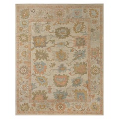 Tappeti Afghanistan Oushak - Design in lana e avorio - 95903