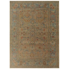 Afghanistan Sultanabad Over Size Teppich - Wolle Braun Gelb - 95874