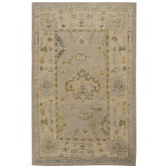 Tappeto Afghanistan Oushak Small - Lana Avorio Taupe Design - 95875