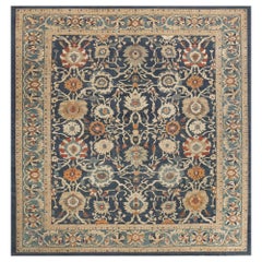 Quadratische Sultanabad-Teppiche aus Wolle in Marineblau aus Afghanistan - 95876