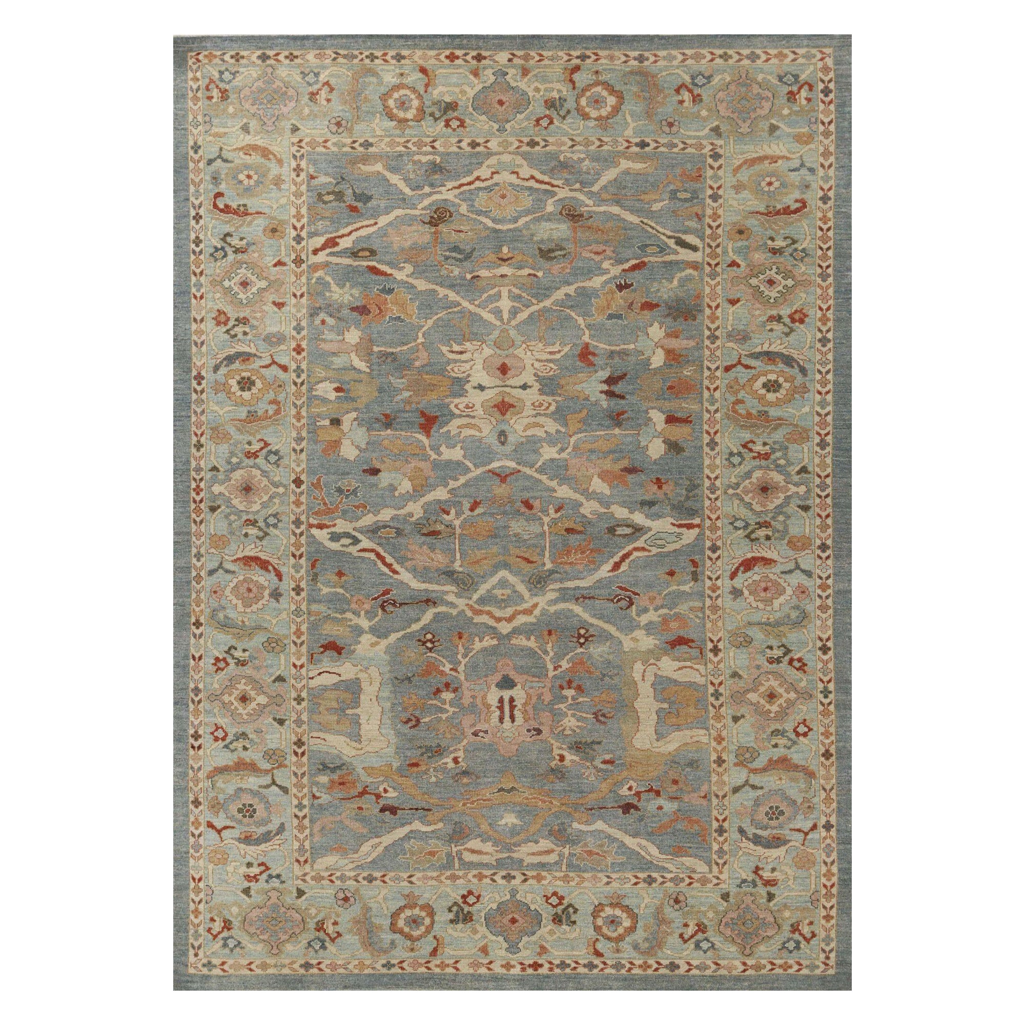 Sultanabad-Teppiche aus Afghanistan - Wolle in Grau mit Muster - 95878