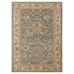 Sultanabad-Teppiche aus Wolle in Blau und Grau in Afghanistan - 95879