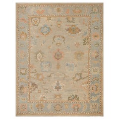 Tappeti Afghanistan Oushak - Design in lana e avorio - 95890