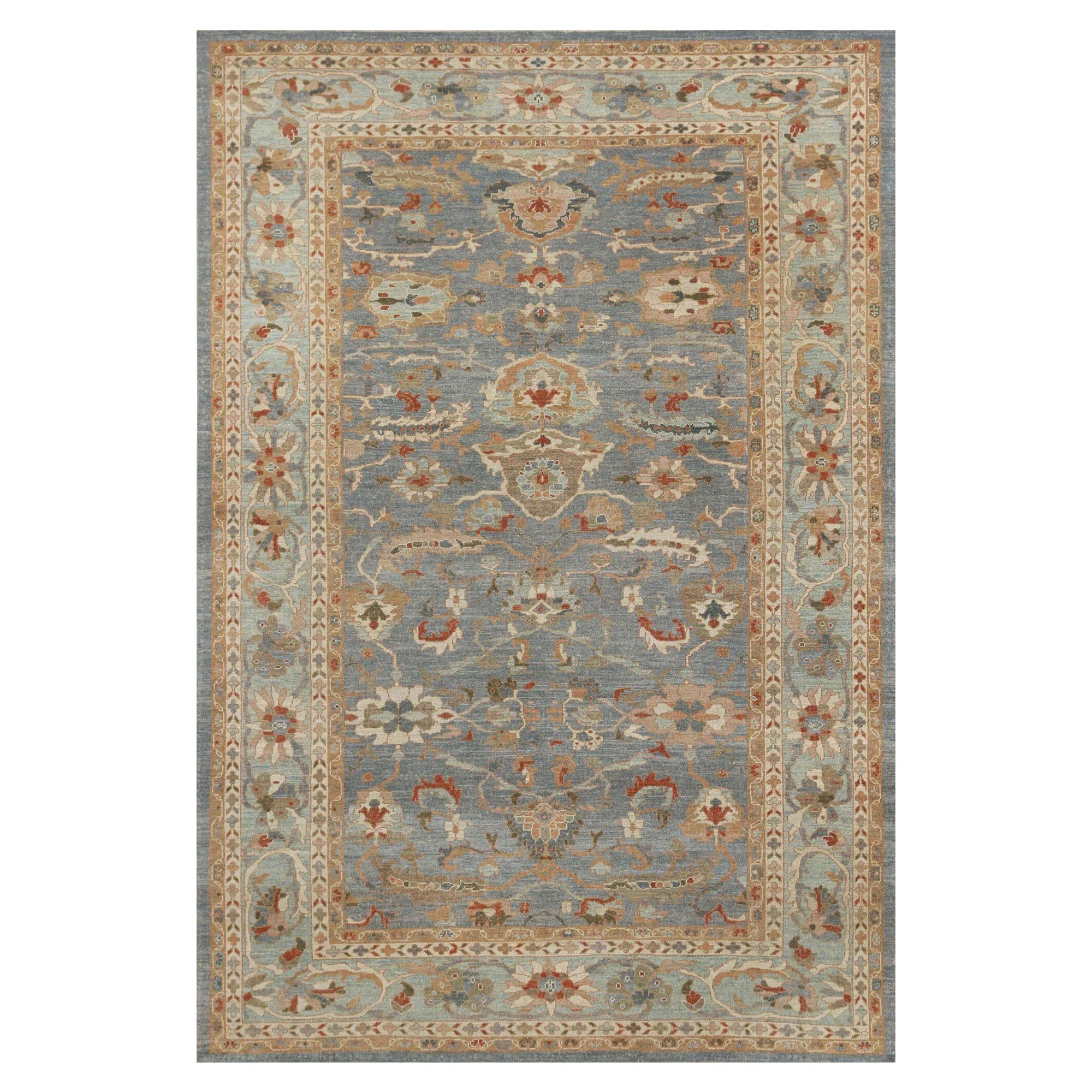 Sultanabad-Teppiche aus Afghanistan - Wolle in Grau mit Muster - 95911