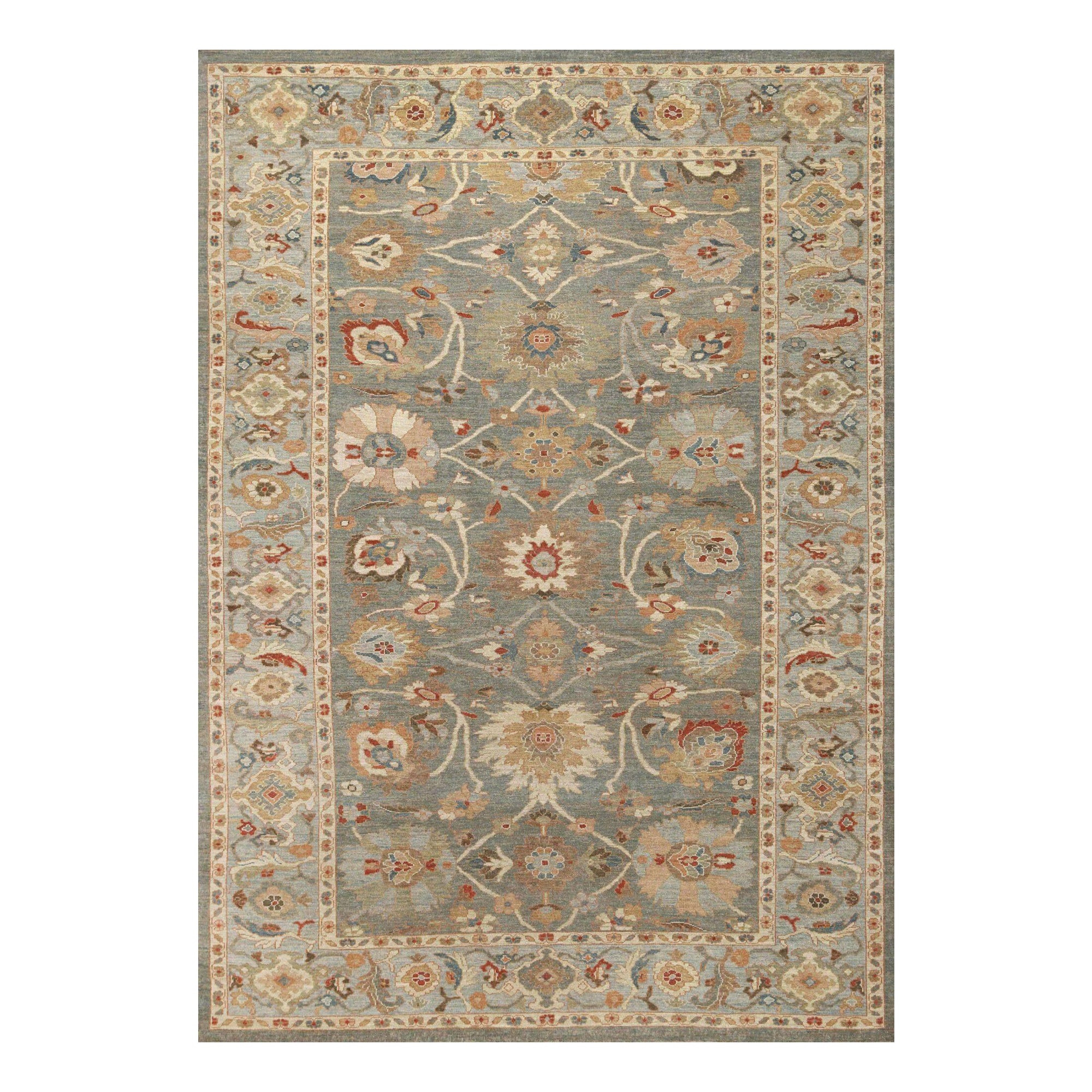 Sultanabad-Teppiche aus Afghanistan - Wolle in Grau mit Muster - 95922