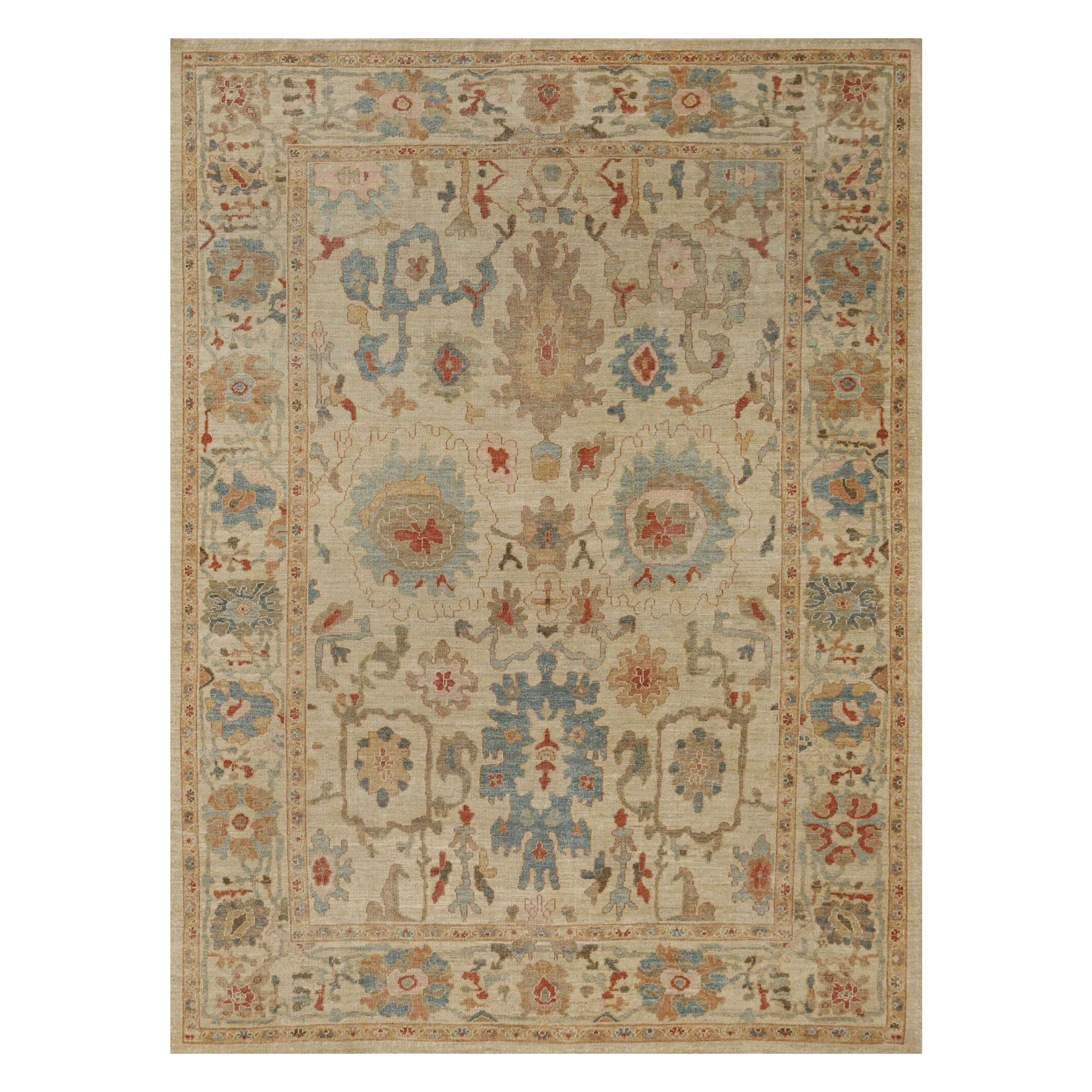 Afghanistan Sultanabad Area Rugs - Wolle Elfenbein Design - 95943