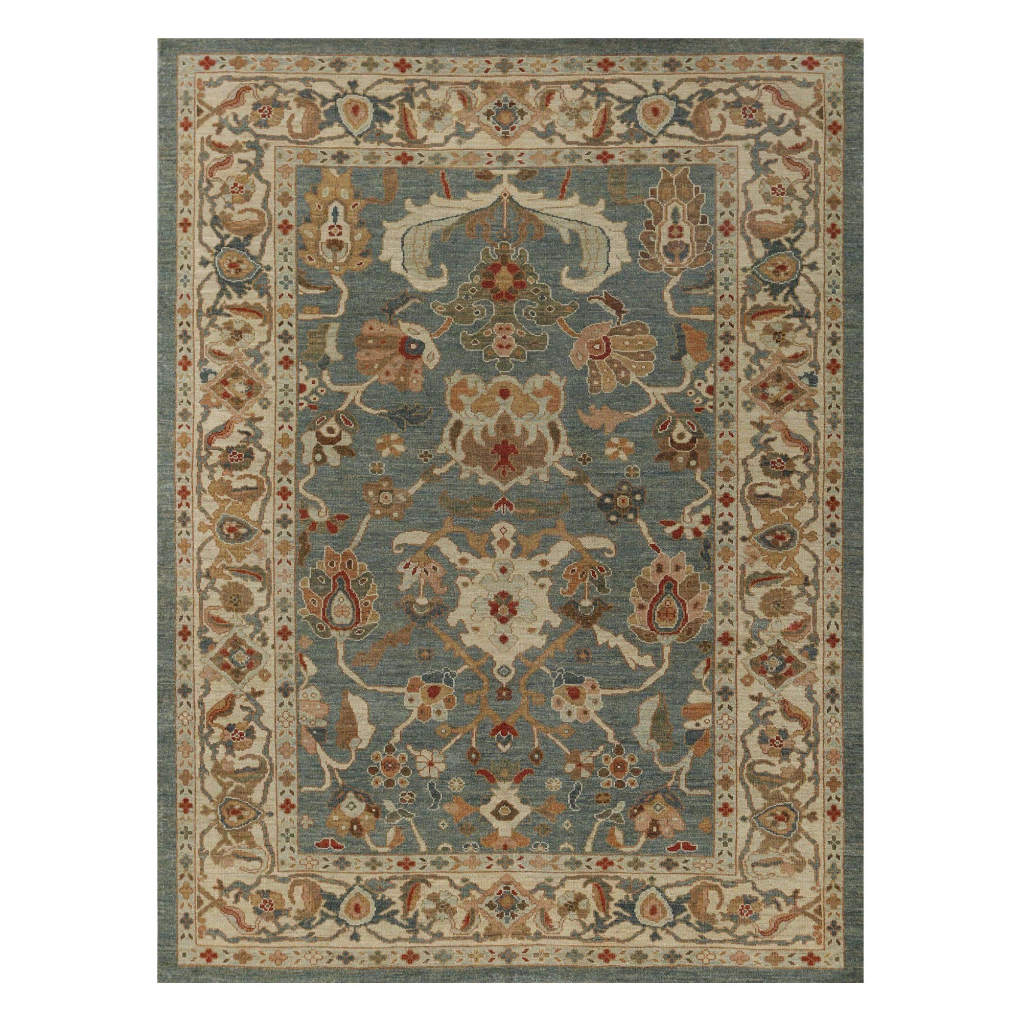 Sultanabad-Teppiche aus Afghanistan - Wolle in Grau mit Muster - 95944