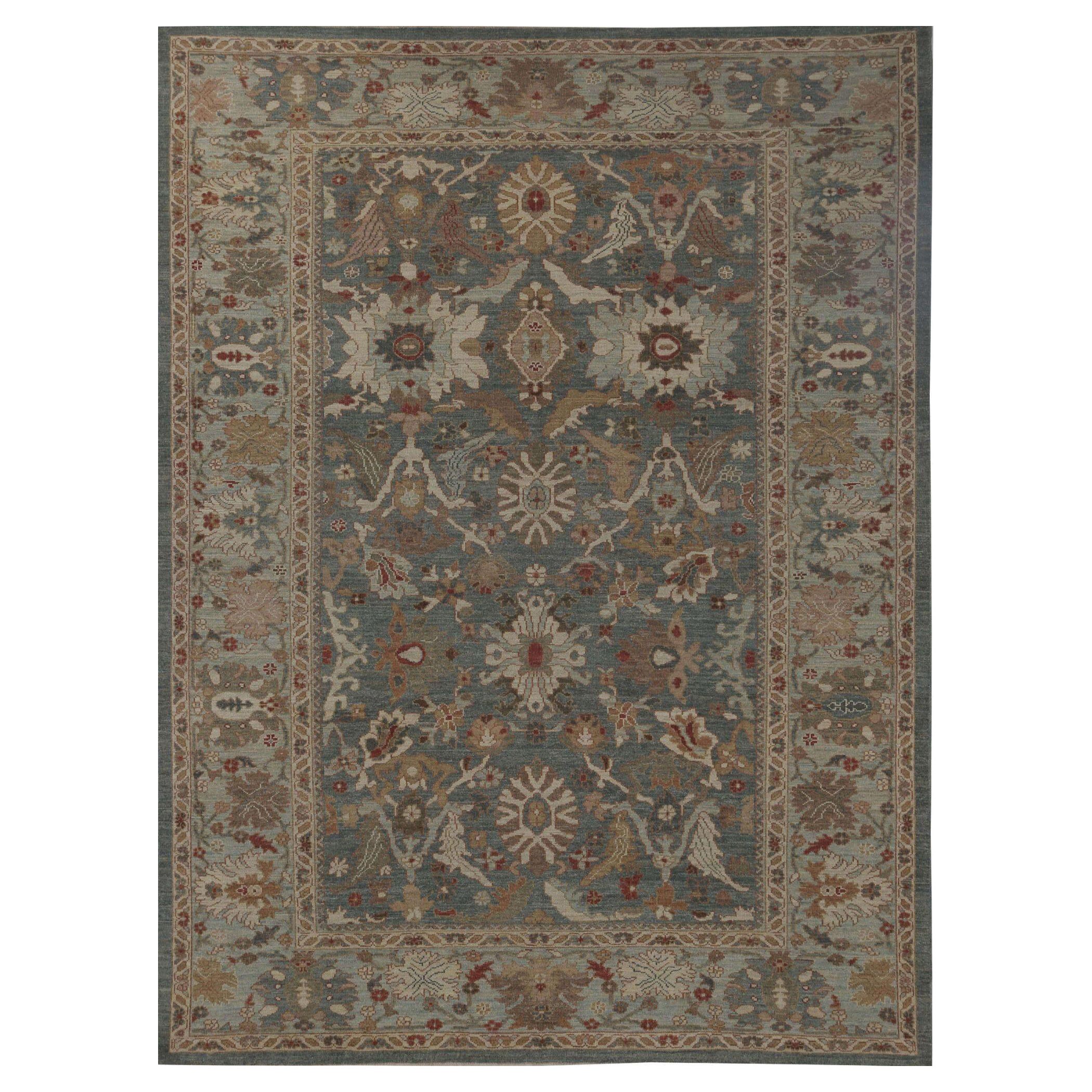 Sultanabad-Teppiche aus Afghanistan - Wolle in Grau mit Muster - 95996