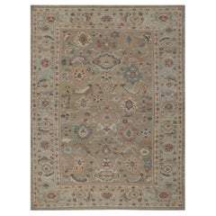 Tapis d'Afghanistan Sultanabad - Design vert laine - 96010