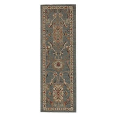 Tapis de course Sultanabad en laine grise, 96017