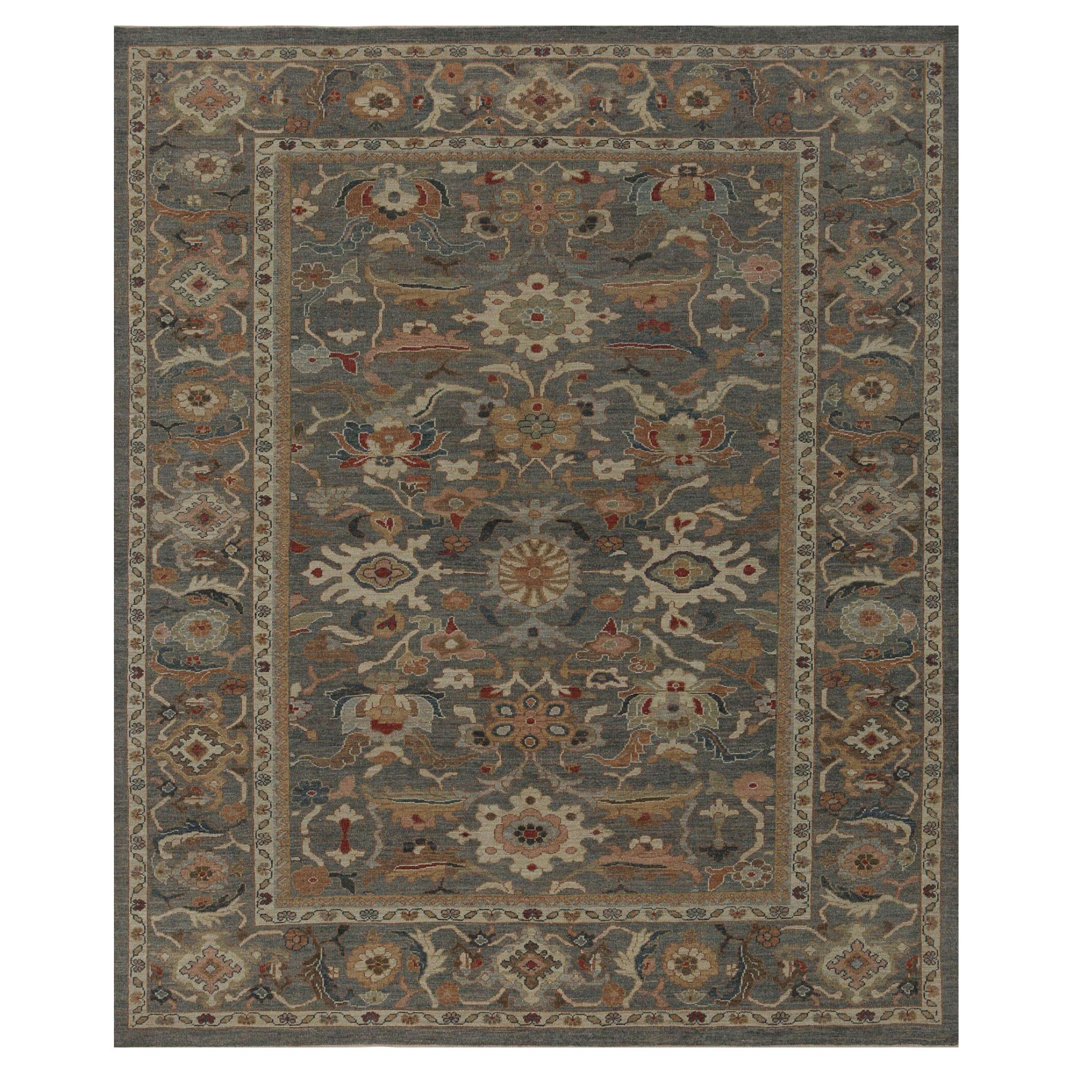 Sultanabad-Teppiche aus Afghanistan - Wolle in Grau mit Muster - 96046