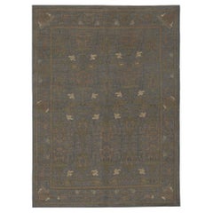 Afghanistan Oushak-Teppiche - Wolle in Grün und Rosa mit Reversdesign - 96049