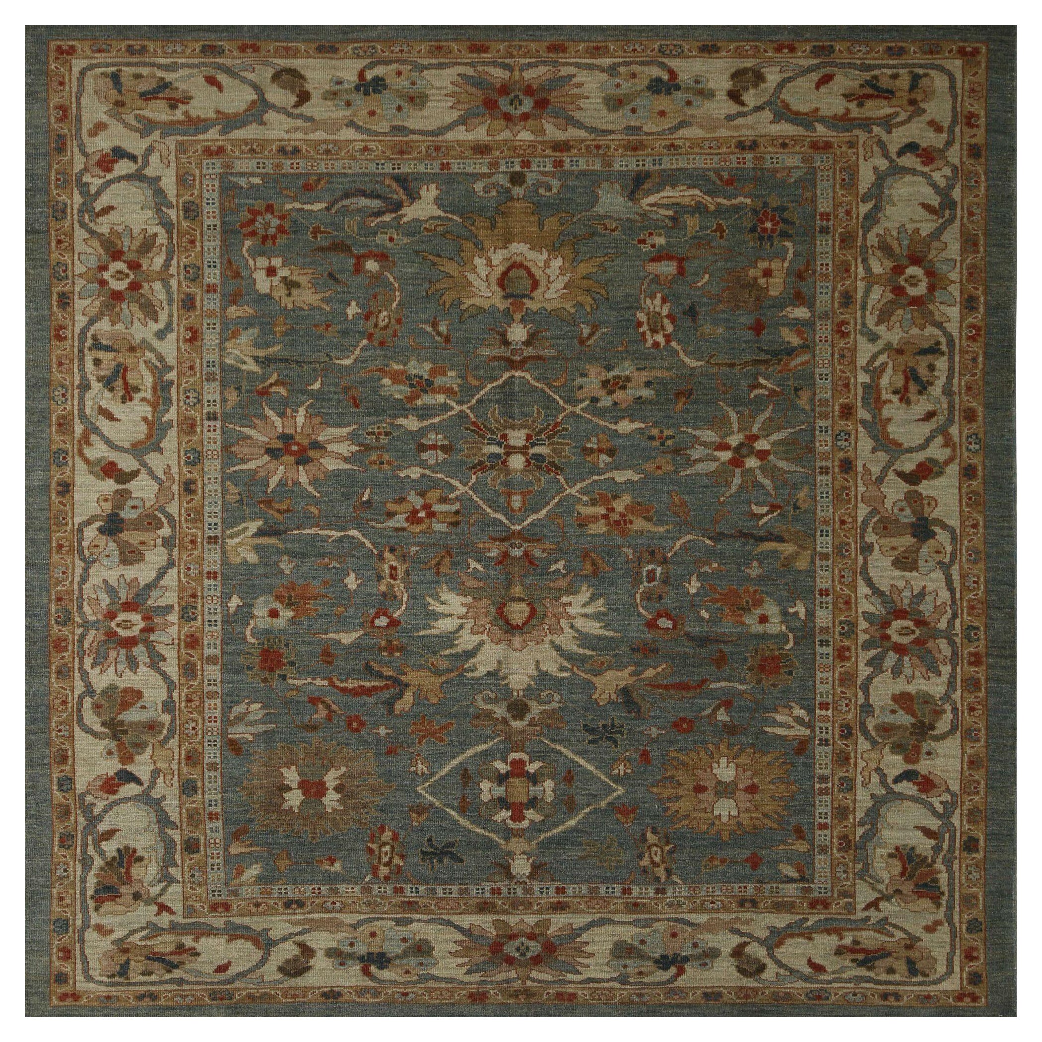 Sultanabad-Teppiche aus Afghanistan - Wolle in Grau mit Muster - 96085